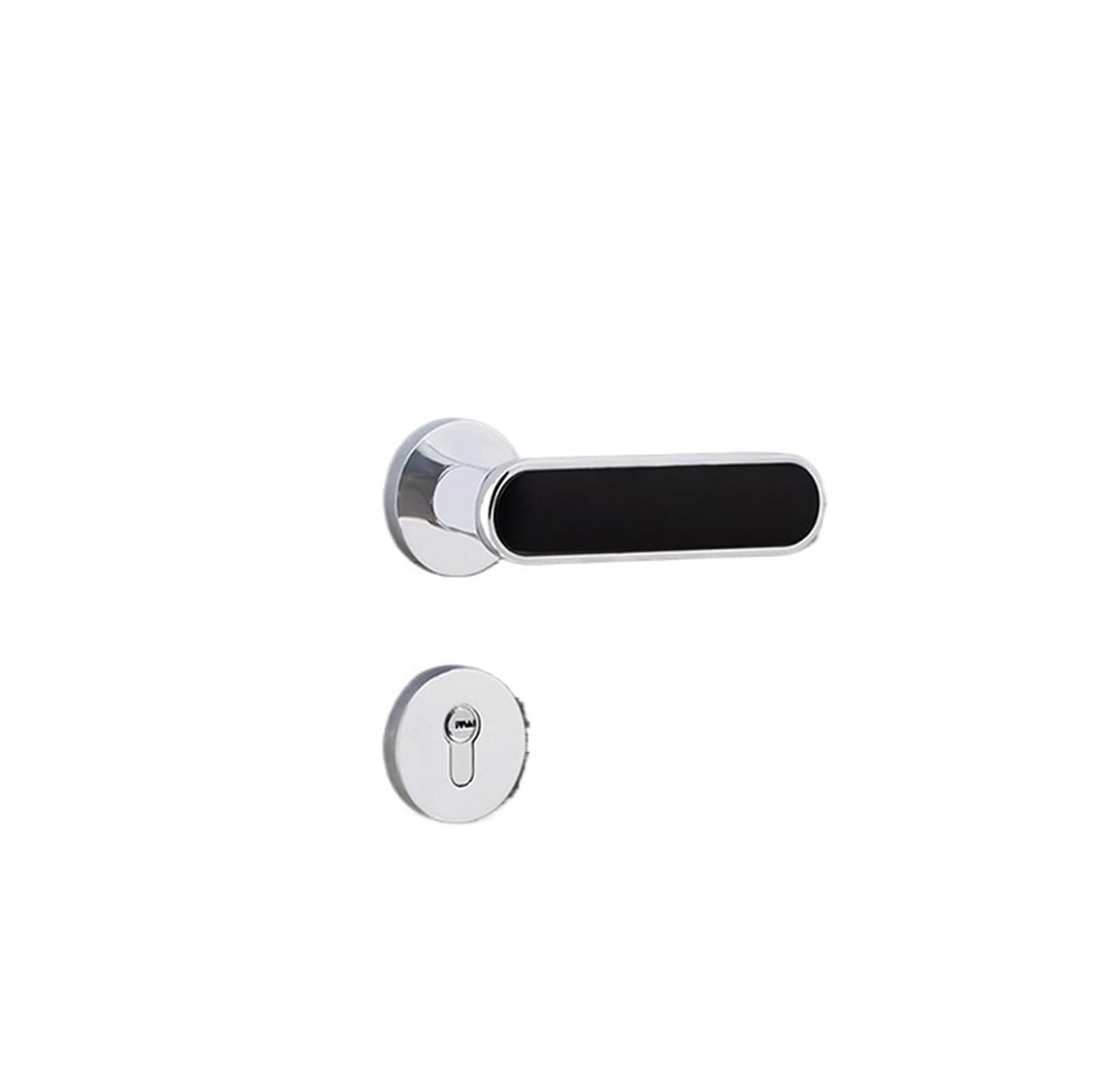 NYRXRYTCA Room Bedroom Door Lock Household Wooden Door Lock Golden Silent Door Lock zinc Alloy Handle Lock Split Indoor Door Lock(Bright chrome plating)