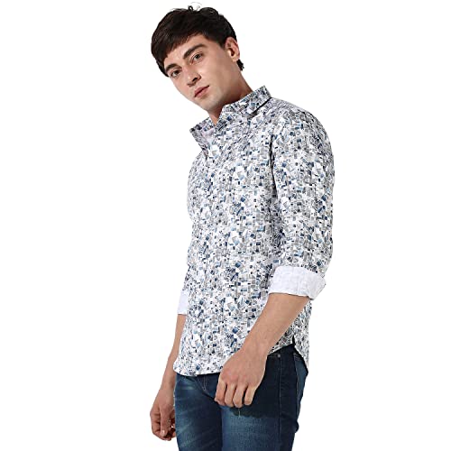 Image of Campus Sutra Men's Cotton Regular Fit Shirt