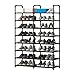 LINZINAR Étagère à chaussures à 8 étages - Étagère de rangement sur pied (8 niveaux, noir)