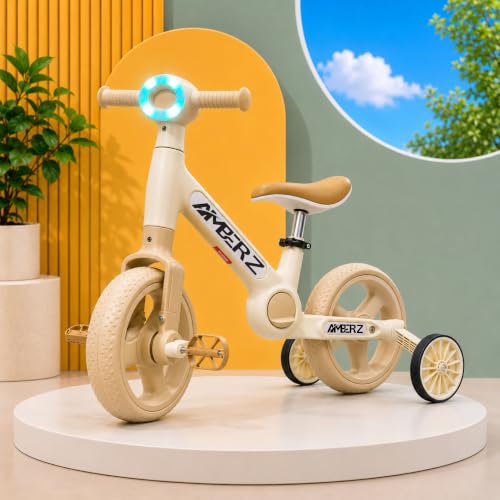 Image of Velo-Glide 3-in-1 Tricycle for Kids | Kids Cycle with Convertible Balance Bike & Training Wheels | Baby Cycle with Adjustable Seat & Pedals | Toddler Bicycle for Boys & Girls