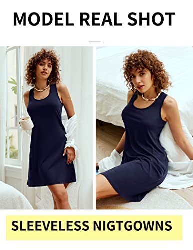 Image of Avidlove Sleepwear for Women Tank Nightgown Chemise Racerback Sleeveless Sleep Dress