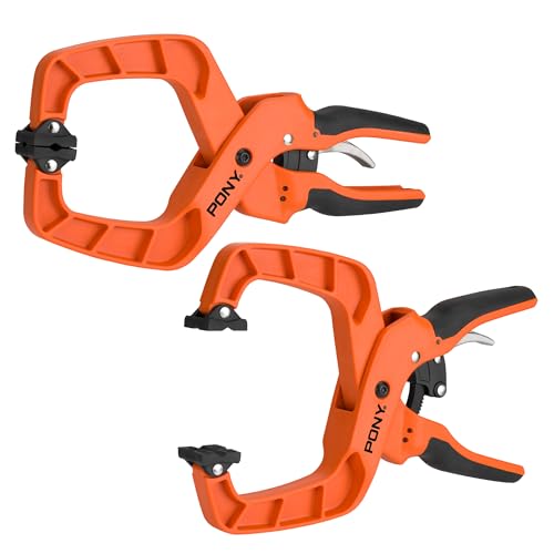 PONY 2-Pack 4 Inch Quick Release Ratcheting Wood Clamps