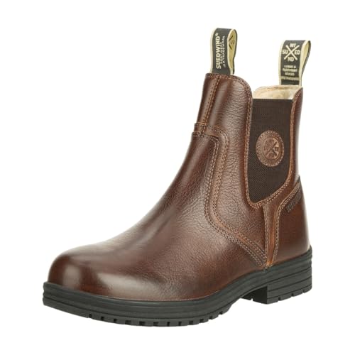 SUEDWIND© Winter-REIT-Stiefelette »Amaron Chelsea Wool WP« | Nubuk Leder | Gefütterte Wolle | Waterproof | Outdoor Boots | Stall, Reiten | Braun 41