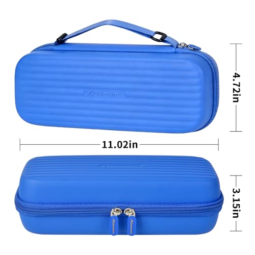 Image of Large Stethoscope Case for 3M Littmann Classic III and BP Cuff-Blue | Also Fits Paramed, for FriCARE and for Scienlodic; Layered Pockets Organize Medical Tools, Blue, Case Only