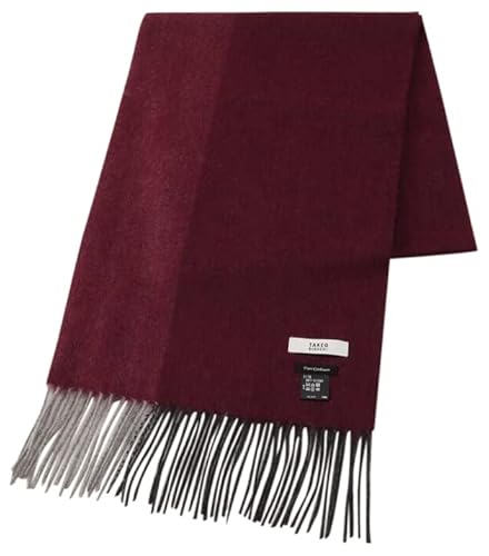 [タケオキクチ] カシミヤ100 パネル カシミヤマフラー ボルドー（064） 00（FREE）