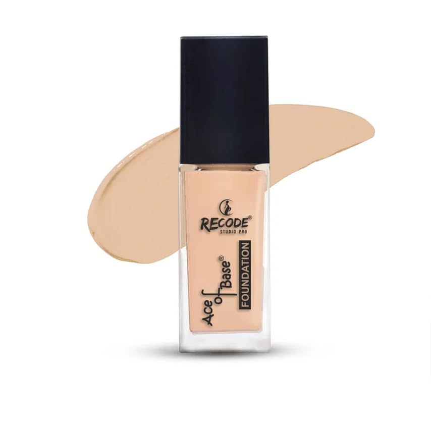 recode Liquid Foundation With Iightweight, Non Fading & Waterproof Formula, Gives Luminous Matte Finish & Medium To High Coverage For All Skins, Shade 01 Baghnagar, 30Ml-image-13