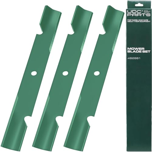 UDC Parts 482881 Mower Blades Replacement for Scag 61 Inch Turf Tiger II Cheetah 61 Tiger Cat 481712 482879 481159 STTII-61V STT61V SCZ61V SCZ61RD SCZII-61V SVRXL-61V SVRII-61V / 3 Pack High Lift