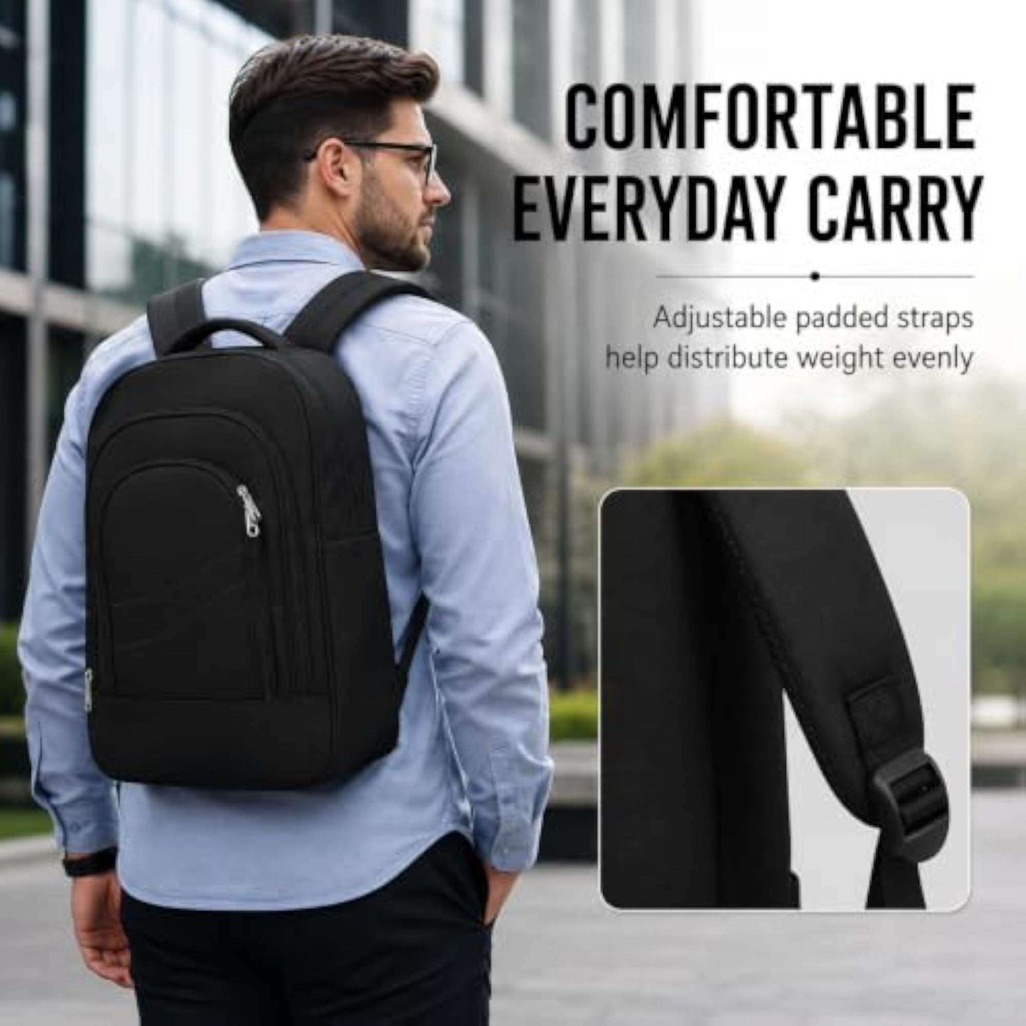 Lightweight Water Resistant 14 Inch Laptop Backpack for Men & Women