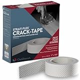 Strait Flex Drywall Tape – Crack-Tape Drywall Repair Strip – Fixed Persistent Cracks in Corners and Flat Surfaces – Resists Blisters, Tears and Wrinkles – 2' x 100ft Roll