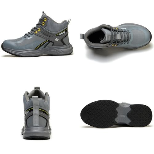 Image of Nutropa Steel Toe Boots for Men Women, Lightweight Work & Safety Shoes Outdoor Protection Footwear Puncture Proof Industrial and Construction Shoes