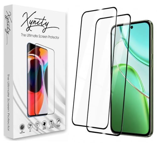 Image of Xynity Ultra Tempered Glass for Vivo T5x (Pack of 2) - Edge to Edge Full Screen Coverage with Easy Installation Kit
