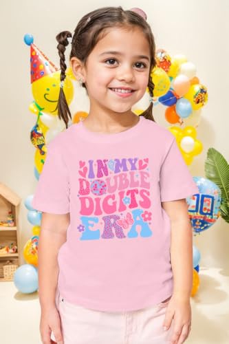 Image of in My Double Digits Era Shirt Girls Birthday Girl Shirt | 10 Birthday Shirt Girls 10th Birthday Gifts For Girls 10 Year Old Ten Party Tee Tops