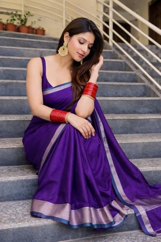 Image of Women's Glory Traditional Bengali Gorod Sarees Durga Puja Garad Silk Kanjivaram Goroder Lal Paar Sada Border Handloom Sari Banarasi Soft lichi Handmade Zari Buti Sadi