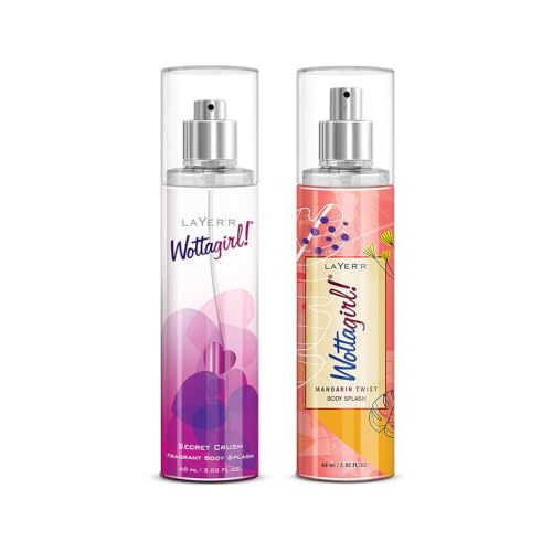 Image of Layer'r Wottagirl Secret Crush & Mandarin Twist Body Splash, 60ml x 2