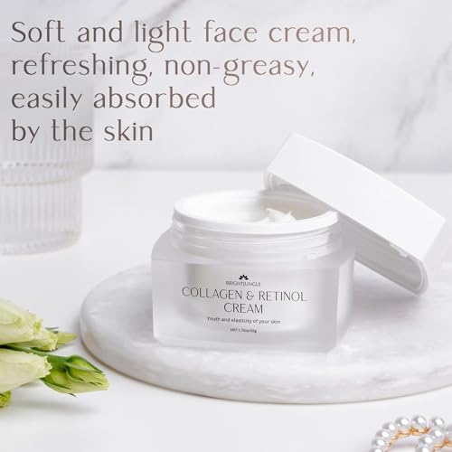 Retinol Cream for Face – Collagen Cream with Retinol – Facial Moisturizer Cream for Women and Men – Anti-Aging Face Cream for Increased Skin Elasticity and Plumpness – Day and night cream. - Image 5