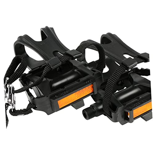 Bicycle Pedals 3 Pairs Mtb Pedals Bike Pedals Cycling Pedal Toe Clip Bike Pedal Toe Clip Road Bike Clip Strap Universal Black Pedal Toe Clip #TOP7