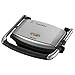 Ariete 1911 Toast & Grill Slim - Piastra elettrica antiaderente per toast e sandwich - piastra rigata - 1000 Watt - Argento