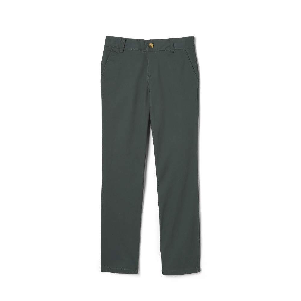 French Toast Girls' Straight Fit Stretch Twill Pant