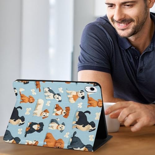 Housse tablette iPad 11 2025 imprimé chiot compatible iPad 10e generation 10.9