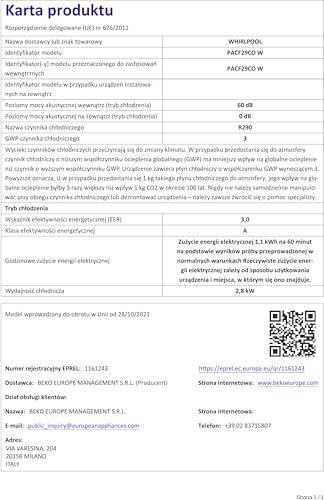 Climatiseur portable Whirlpool BLC 9000 B - vue 7