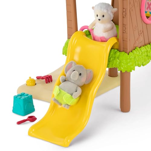 Li'l Woodzeez – 11 Pieces Tree House Playset for Doll Figures – Colorful Playhouse with Ladder, Swing & Accessories – Imaginative Pretend Play Toy for 3+ Years by Li'l Woodzeez - Image 8