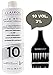 Clairol PURE WHITE Creme Developer (w/Sleek Tint Brush) Haircolor Cream Peroxide for Permanent Hair Color Dye & Lighteners (10 VOLUME, 16.0 OUNCE SIZE)