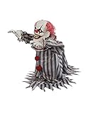 Morris 18' Jumping Clown Animated Prop W/Creepy Laugh Halloween Decoration Prop Décor