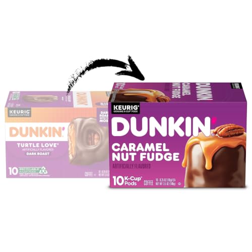Dunkin’ Turtle Love Coffee, Dark Roast, Keurig K-Cup Pods, 10 Count Box - image 4