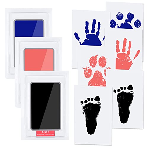 🎁 Regalo perfetto per il Bambino. Con questo set di impronte per bambini, puoi creare un ricordo per le piccole impronte del tuo bambino. Man mano che il bambino cresce, le impronte delle mani racconteranno il passare del tempo e condivideranno dolci ricordi in famiglia.
