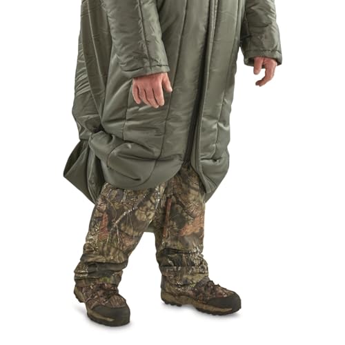 Bolsa de Dormir Guide Gear Sportsman para Adultos con Brazos para Clima Frío, Camping, Caza y Senderismo miniatura 2