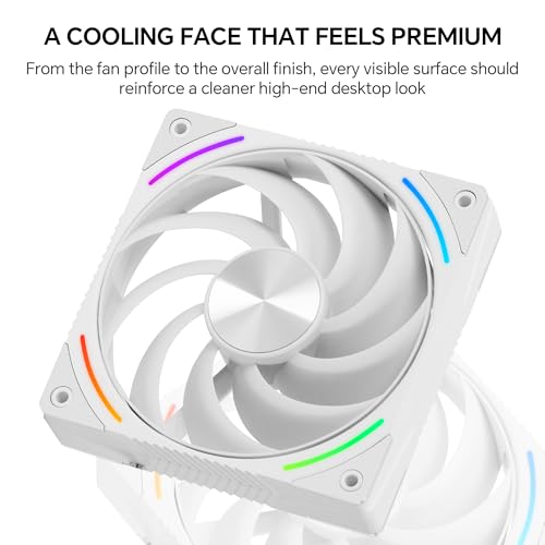Image of Thermalright Phantom Spirit 120 Vision Snow CPU Cooler, 3.95-Inch IPS LCD Screen, 7 Heat Pipes, 120mm PWM Fan with LCP Blades, 160mm Dual Tower, for Intel LGA1851 /1700 and AMD AM5 /AM4 (White)