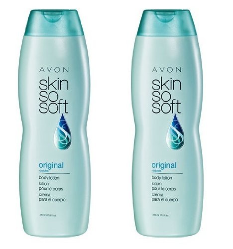 LOT OF 2 AVON SKIN SO SOFT SSS ORIGINAL + JOJOBA Body Lotion 11.8 fl oz.ea