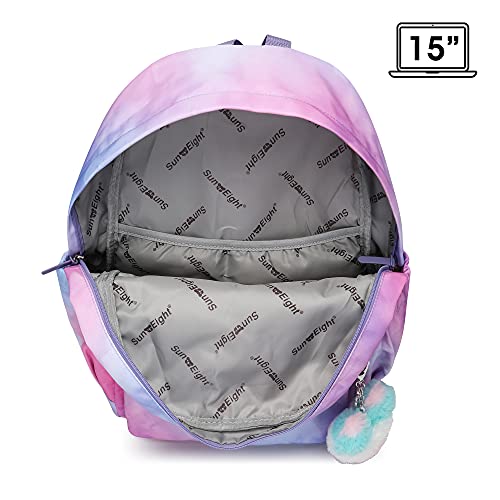 Caran·y Kid Backpack Girl And Boy Spacious，Waterproof，Cat Ear Bag For School Classic Bag Large Size Light Weight Have Gift Package Purple Suitable For Ages 6+ And Above #TOP4