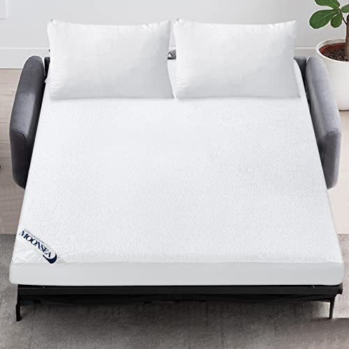 Sofa Bed Mattress Protector, Soft Bamboo Terry Queen Sleeper Sofa Mattress Pad Cover, Absorbent, Noiseless, 60" X72" Sleeper Sofa Queen Size Mattress Protector #TOP5