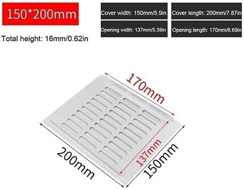 Grille d'aeration rectangulaire anti-odeur pour armoire a chaussures