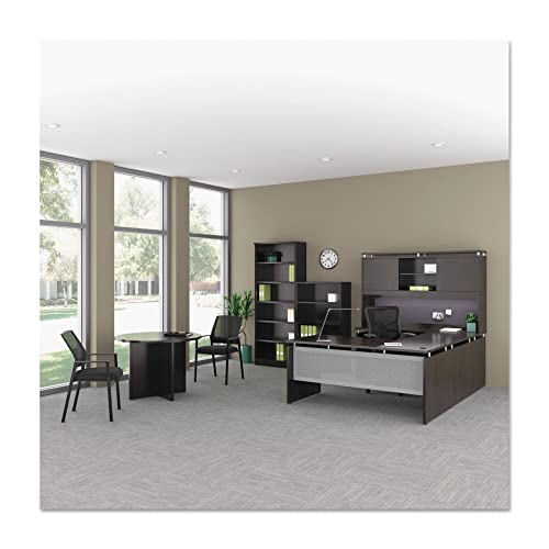 Alera Aleva7142Wa Valencia 29-1/2 In. X 42 In. Round Conference Table With Legs - Modern Walnut #TOP2