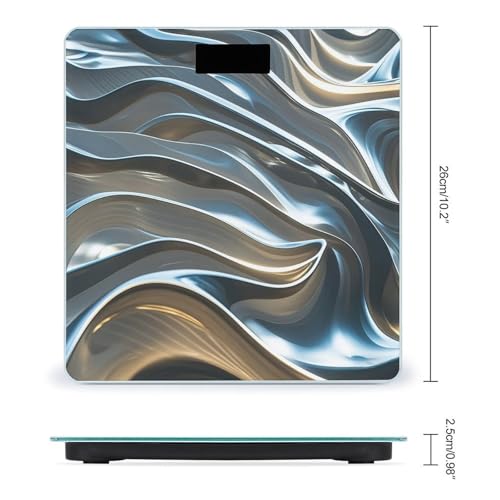 Báscula digital smart de baño con plataforma de vidrio templado miniatura 2