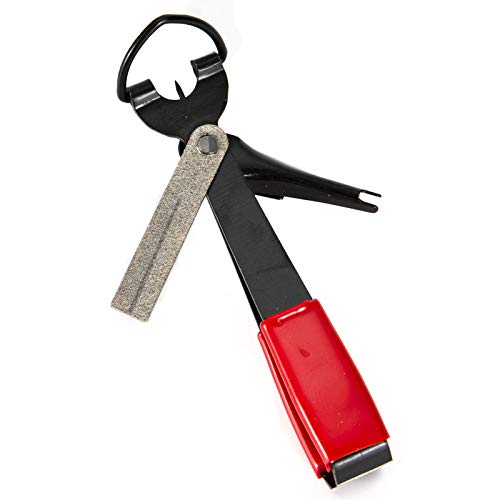 Ferramenta de amarrar, ferramenta multifuncional de aço inoxidável para pesca rápida nó mosca ferram