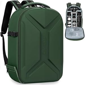 FREEAMG Sac à Dos Rigide pour Appareil Photo, 45x30x17CM Sac de Photographie pour Appareils Photo Reflex Numériques/Photographie sans Miroir, Compatible avec les Appareils Photo Sony/Canon/Nikon