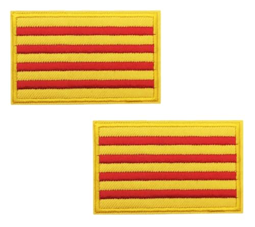 Parche Bordado Bandera Cataluña 7.5cm Para Planchar o Coser
