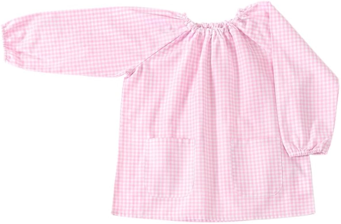 Amazon.co.jp: [美竹] 【3093286-2 ピンク（ギンガム）90cm】スモック  