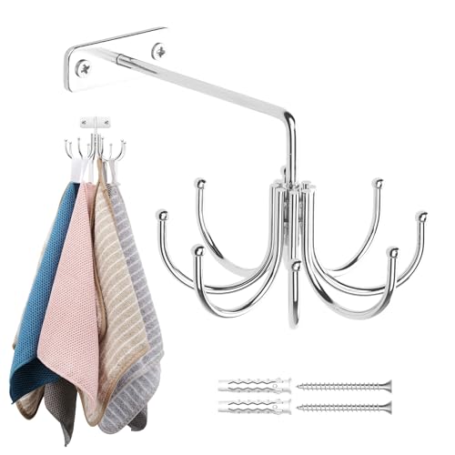 ZEDODIER Kitchen Towel Holder, 360° Rotating Dish Towel Holder, Heavy