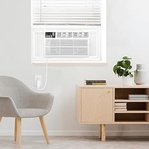 Whirlpool WHHW122AW 12,000 230V Air Conditioner with Supplemental Heat, Window Mounted AC Unit with Heater for Apartment, Living, Bedroom, Rooms up to 550 Square Feet, 12000 BTU, White Whirlpool WHHW122AW 12000 230V Air Conditioner with Supplemental Heat Window Mounted AC Unit with Heater for Apartment Living Bedroom Rooms up to 550 Square Feet 12000 BTU White
