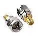 onelinkmore F Type Male to SMA Female Coax Connectors SMA Connector RF Antenna Adapter Test Aerial Converter for FM/AM/DAB Digital Radio Kenwood Pioneer Panasonic Pack of 2