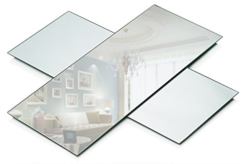 Rectangle Mirror Tray - Mirrors Glass Plates - 5 x 12 inch