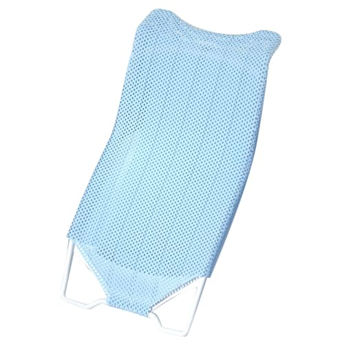 Image of Baby Bath Seat Support Net Non Slip Mesh Cushion Portable for Newborns to Toddlers (Sky Blue)