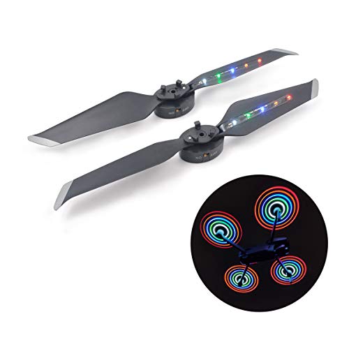 Preisvergleich Produktbild STARTRC Mavic 2 Pro Propeller Geräuscharm Schnellaufklappbare Props, Wiederaufladbare LED-Blitzpropeller für DJI Mavic 2 Zoom Drone