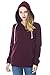 Smallshow Women's Fleece Maternity Nursing Sweatshirt Hoodie Kangaroo Pocket,Wine,L