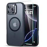 ESR iPhone 16 Pro ケース【米軍MIL規格・Magsafe対応】いphone16pro ケース 【強化フィルム1枚付き】耐黄変 傷に強い背面 ワイヤレス充電 薄くて肌に優しい デザイン ハイブリッド磁気ケース 半透明 フロストピンク