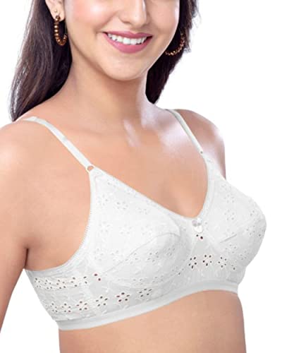 Image of Brida Italia Women's Cotton Minimizer Saree Bra - Full Coverage, Comfortable Wear